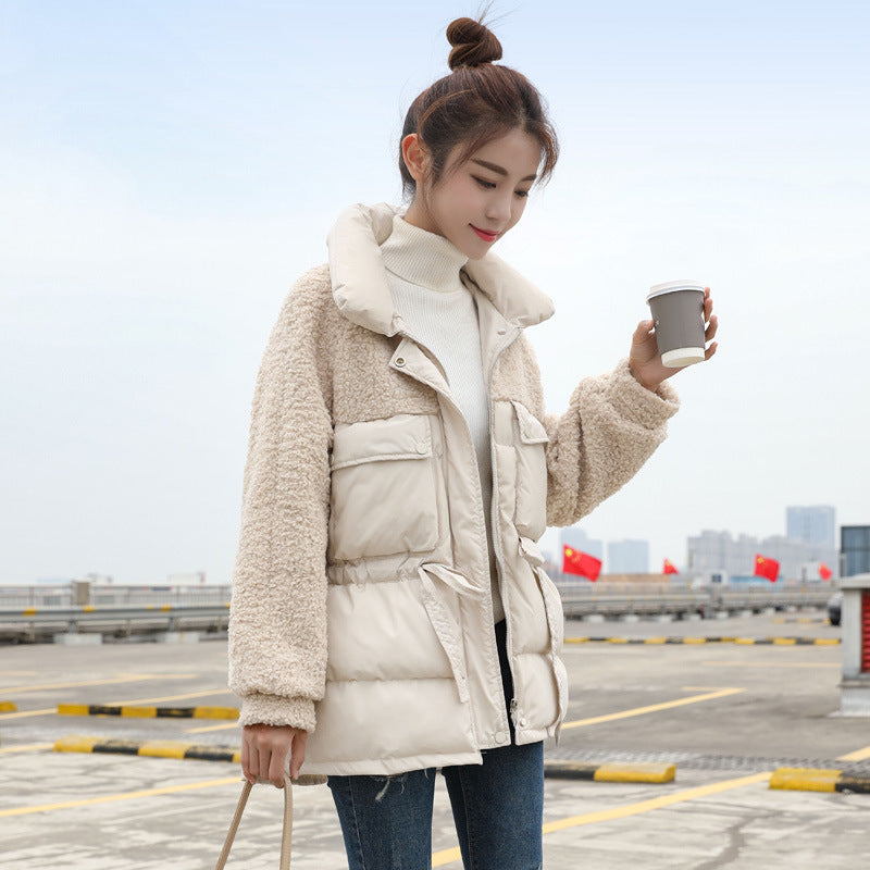 Fashionable Fleece Puffer Coat (Multiple Colors)