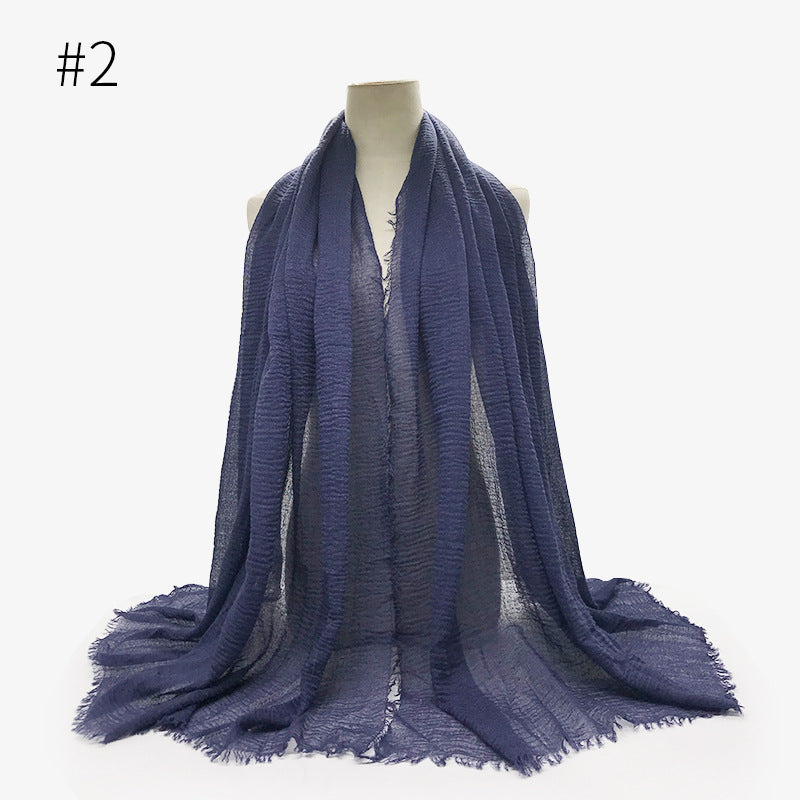 Soft solid Pashmina Wrap Hijab (Multiple Colors)