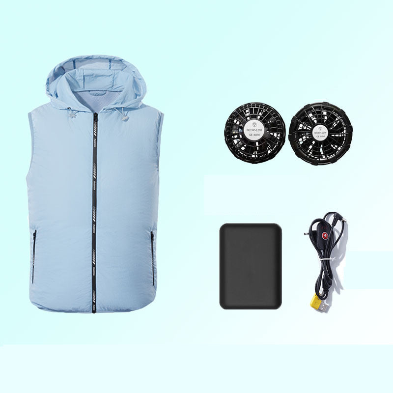 Air-conditioning Fan Clothing Cooling Men's Sun Protection Vest