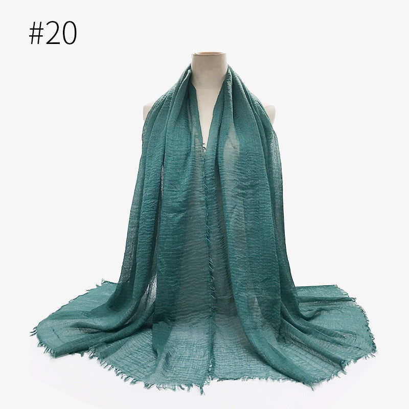 Soft solid Pashmina Wrap Hijab (Multiple Colors)