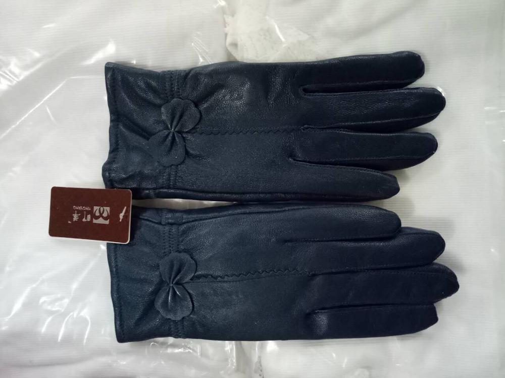 Women's Sheepskin Bow Driving Gloves (Multiple Colors)