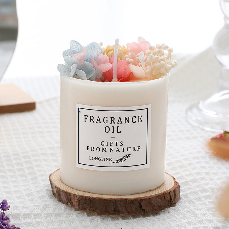 Dried Flowers Romantic Candles (Multiple Colors & Scents)