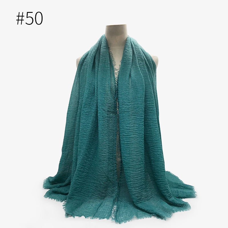 Soft solid Pashmina Wrap Hijab (Multiple Colors)