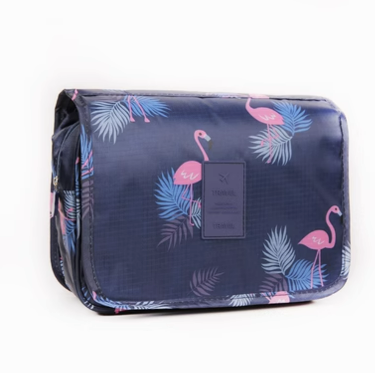 Hanging Foldable Storage Bag For Travel Toiletry Bag (Multiple Colors/Designs)