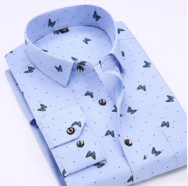 Mens Designer Print Dress Shirts (Multiple Patterns)