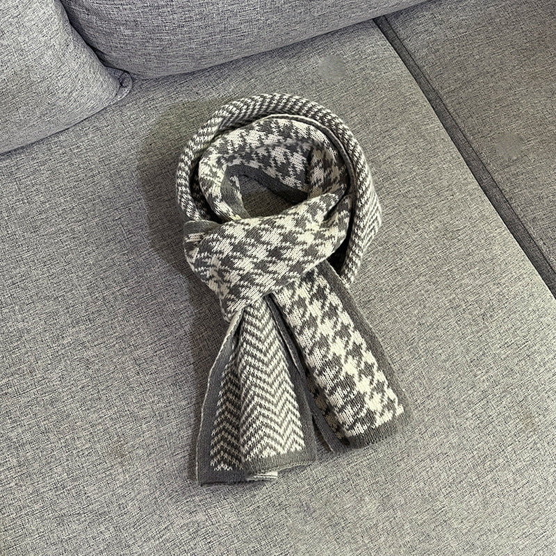 Unisex Herringbone Zig-Zag Scarf (Multiple Colors)