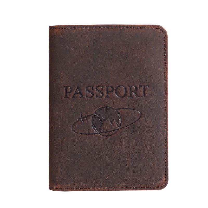 Genuine Leather Travel Passport Case Multi-functional Passport Cover (Multiple Colors)