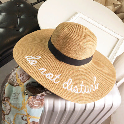 "Do Not Disturb"  Woman's Beach Hat (Multiple Colors)