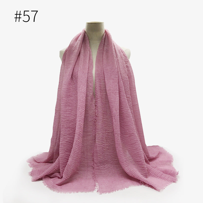 Soft solid Pashmina Wrap Hijab (Multiple Colors)