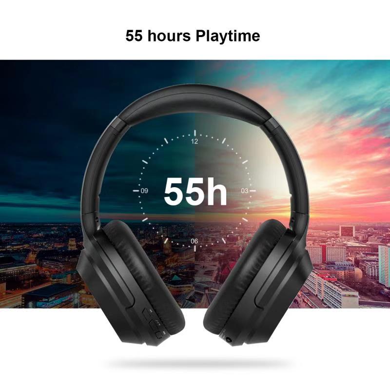 M98 Active Noise Cancelling Over Ear Headphones (Black)