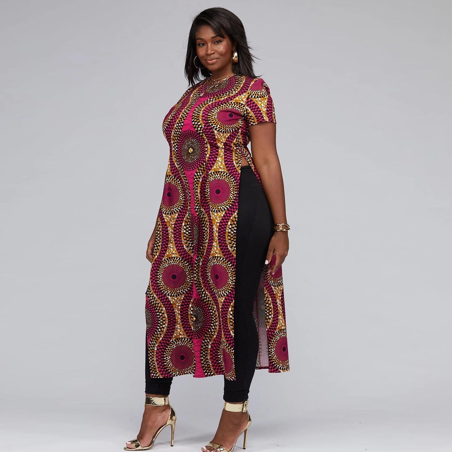 Ethnic Printed Dress (Multiple Colors)