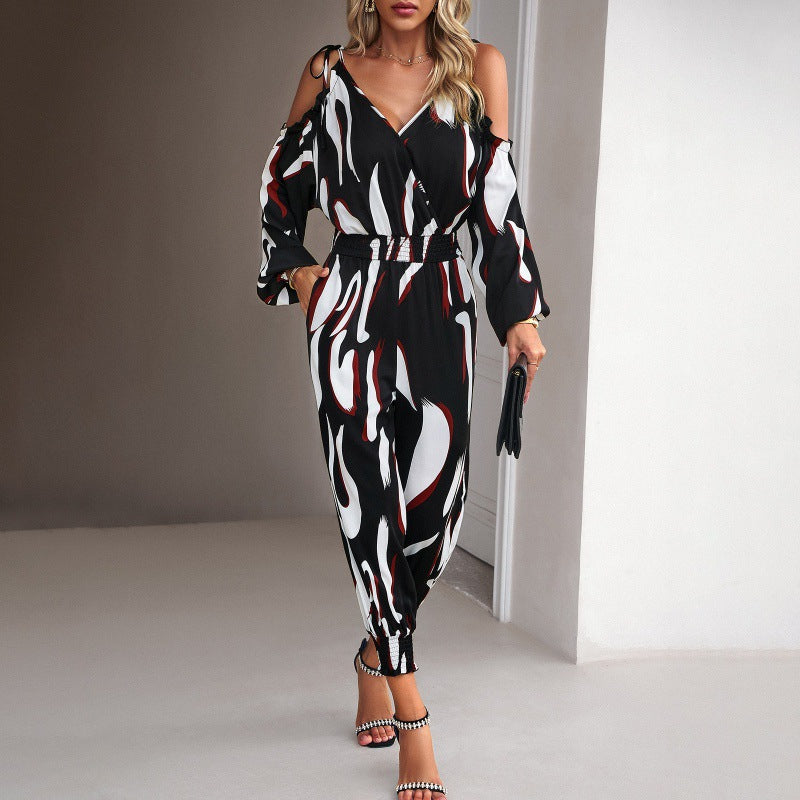 Women's Modern Abstract Pattern Fashion Jumpsuit (Multiple Colors/Patterns)