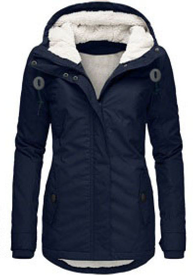 Womens Winter Sherpa Lined Hooded Zip Coat (Multiple Colors)