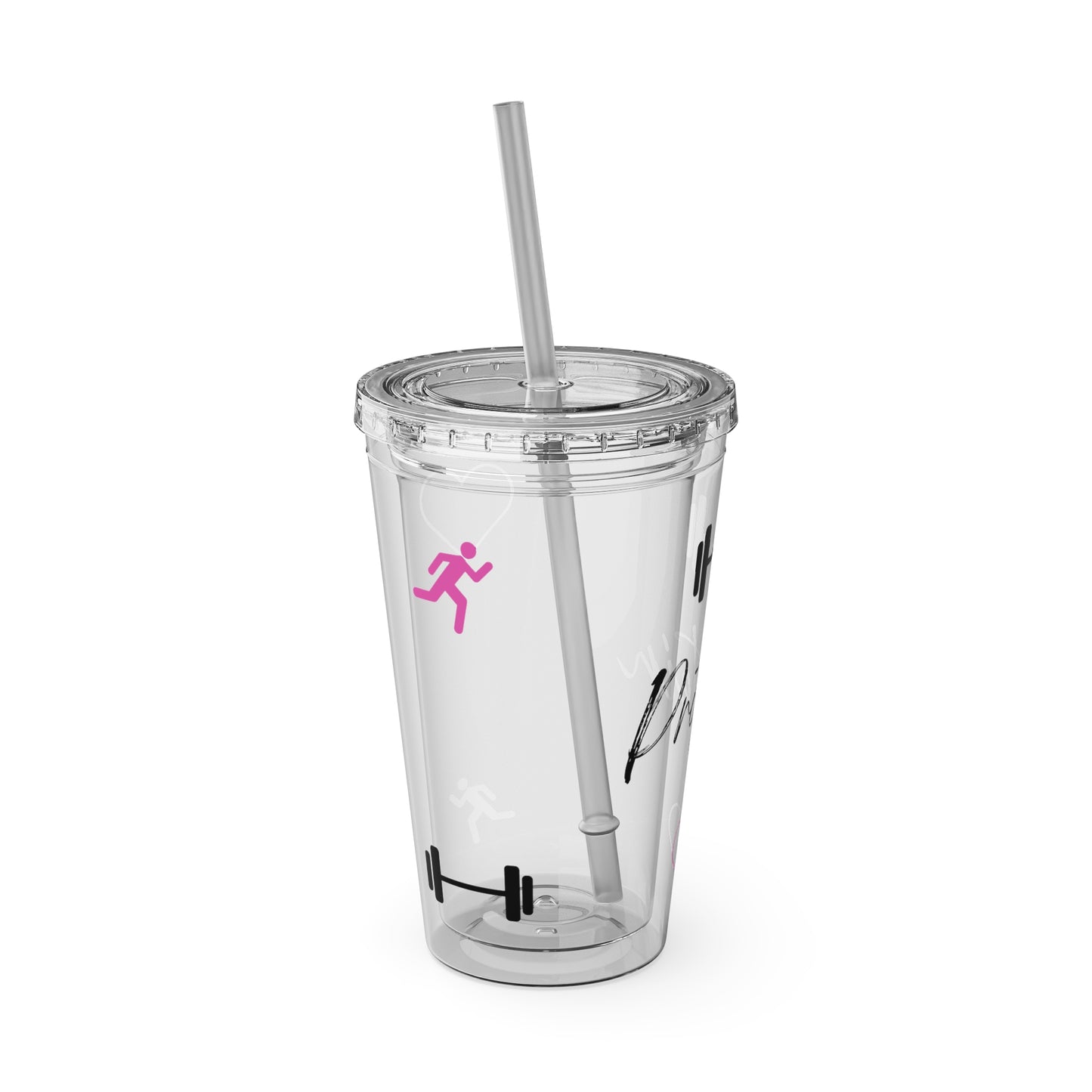 Jett Fuel Protein Shake Tumbler with Straw, 16oz