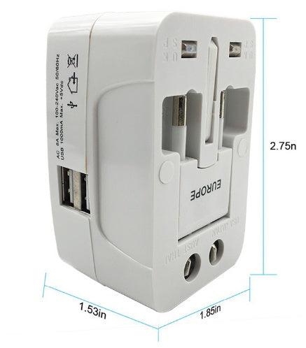 Multi-Function Conversion Plug Global Universal (White)