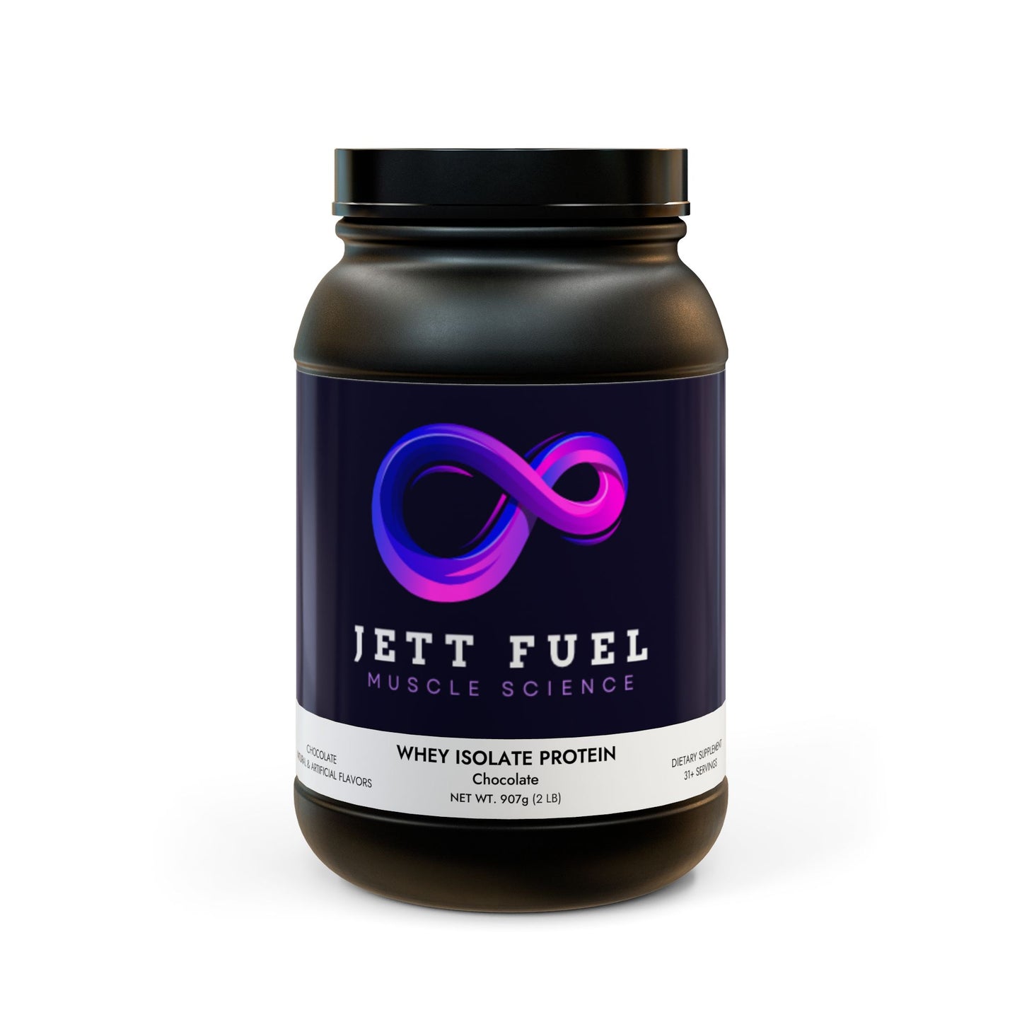 Jett Fuel Chocolate Whey Isolate Protein Supplement (907g, 2lb)