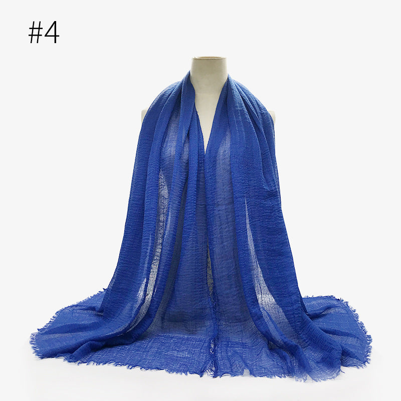 Soft solid Pashmina Wrap Hijab (Multiple Colors)