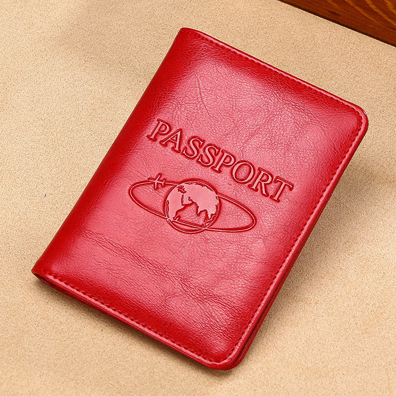 Genuine Leather Travel Passport Case Multi-functional Passport Cover (Multiple Colors)