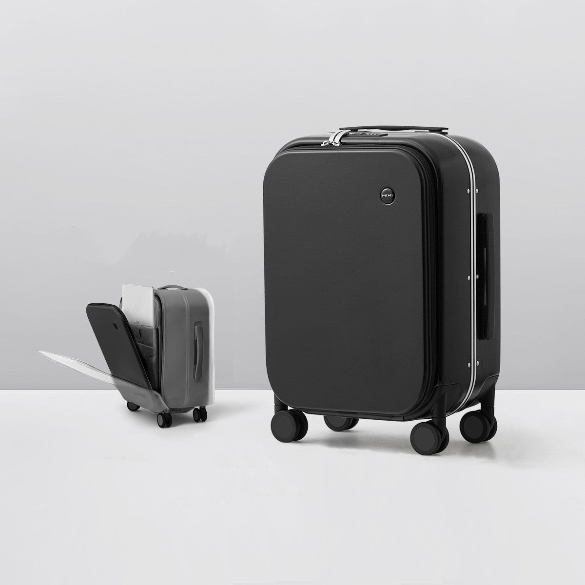 Front Opening Carry-on Suitcase Aluminum Frame