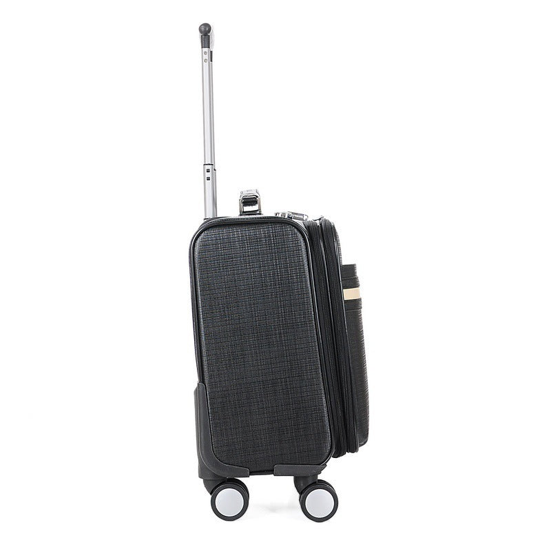 Vegan Leather Carry-On Roller Bag (Multiple Colors)