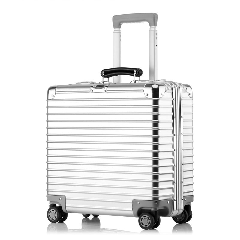 Waterproof Aluminum Frame Password Protected 18 inch Universal Roller Luggage (Multiple Colors)