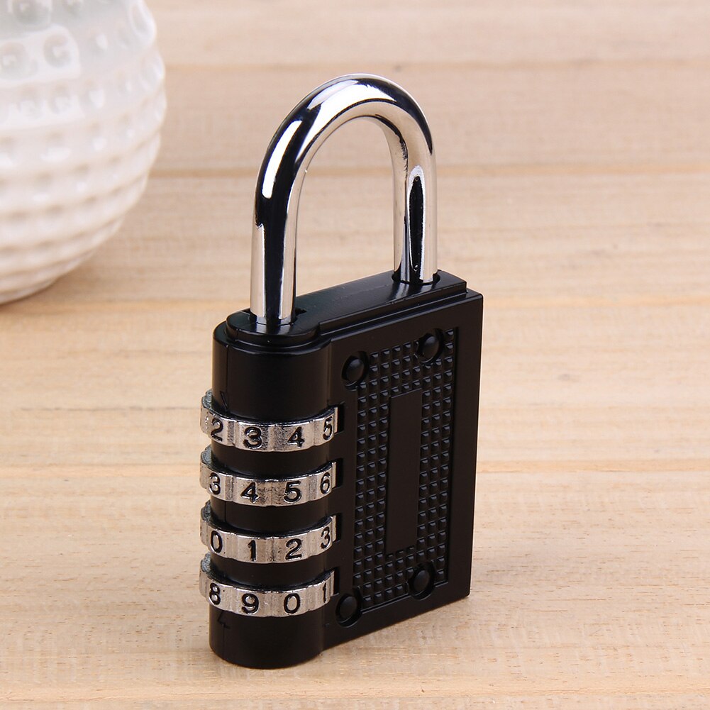 Combination Waterproof Universal Padlock for Luggage (Black)