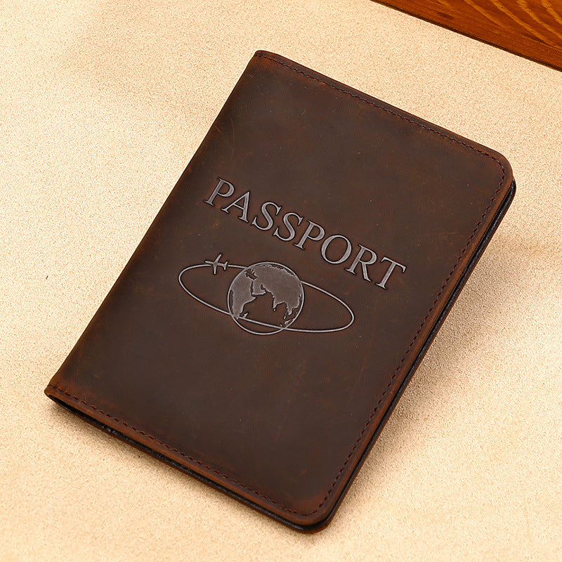 Genuine Leather Travel Passport Case Multi-functional Passport Cover (Multiple Colors)