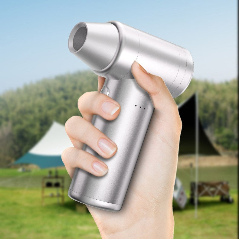 Rechargeable Multi-function Portable Wireless High-speed Hair Dryer (Silver)