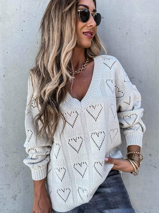 Love Heart Stitch Sweater (Multiple Colors/Styles)