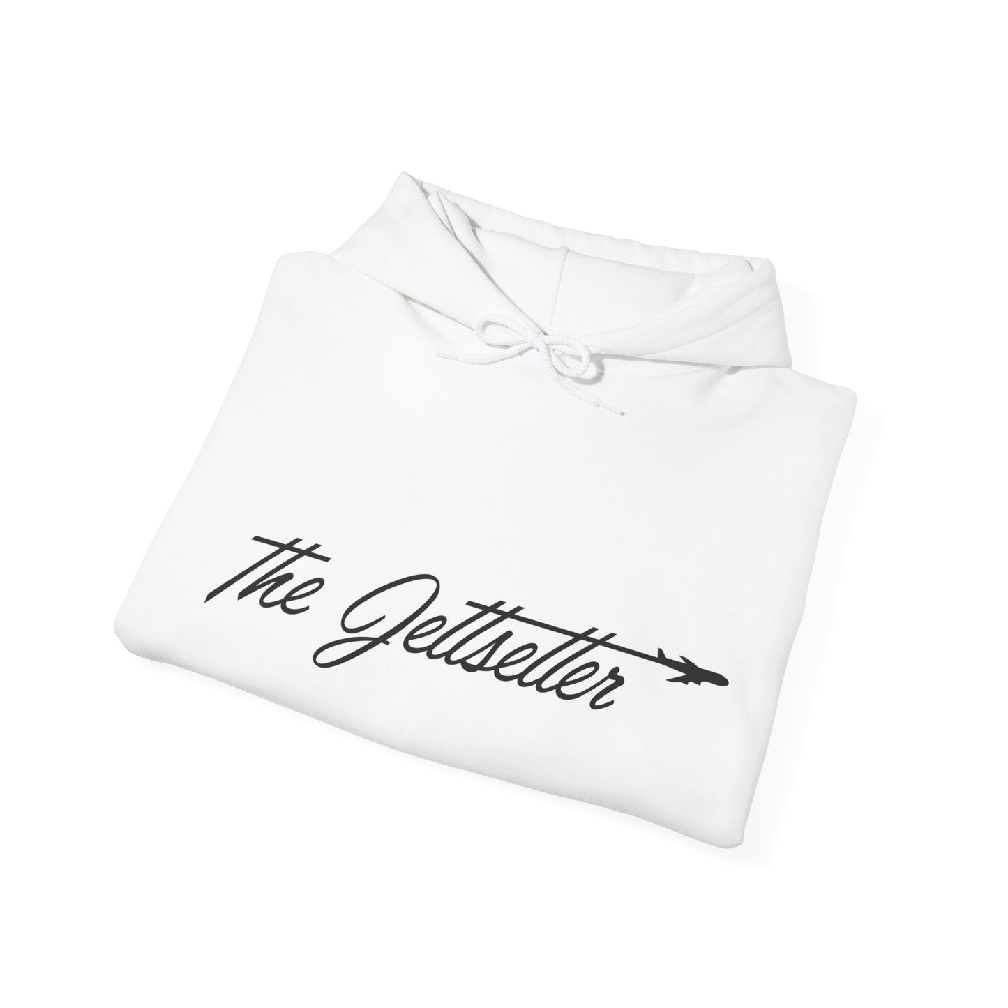 "The Jettsetter" Unisex Heavy Blend™ Hooded Sweatshirt (White)