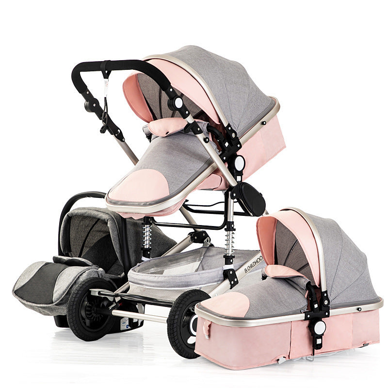 Luxury Travel  Baby Stroller 3 In 1 (Multiple Colors)