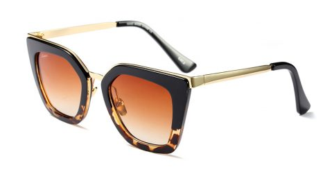 Womens Tortoiseshell Temperament Sunglasses