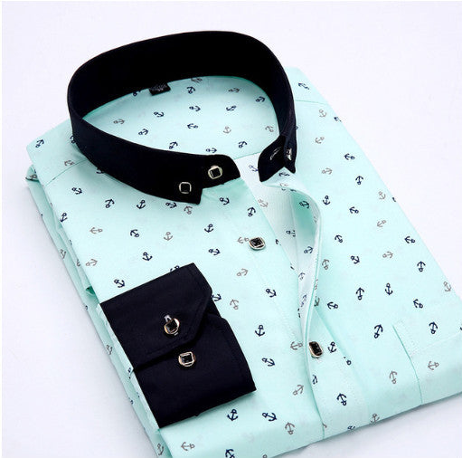 Mens Designer Print Dress Shirts (Multiple Patterns)