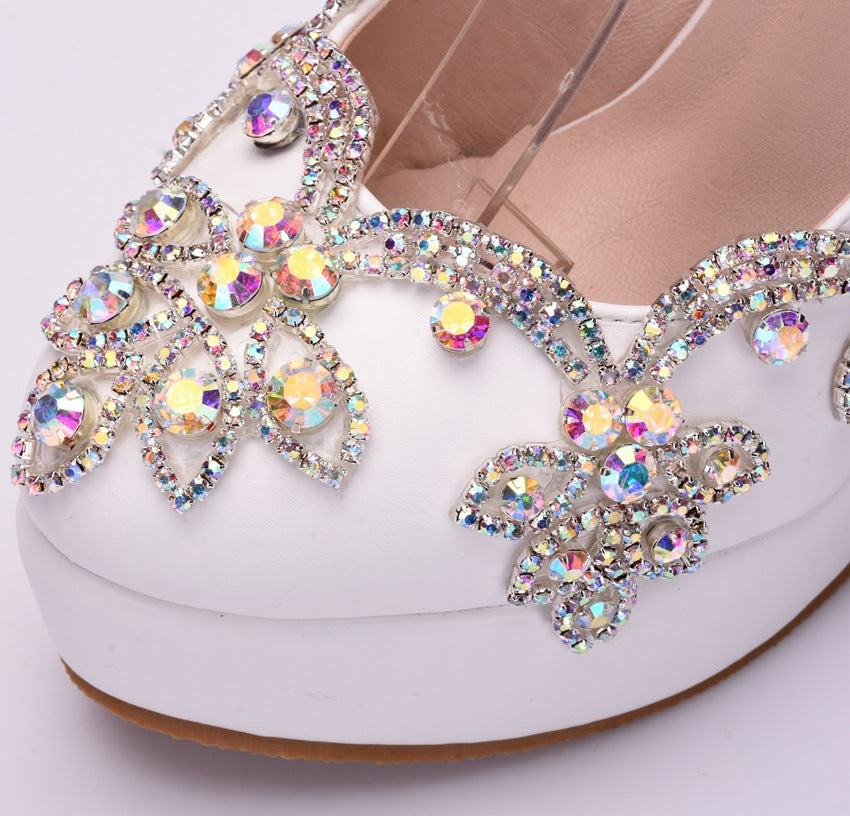 Elegant Rhinestone High Heel Shoes (Multiple Styles)