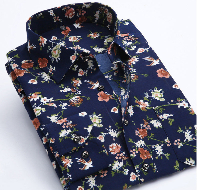 Mens Designer Print Dress Shirts (Multiple Patterns)