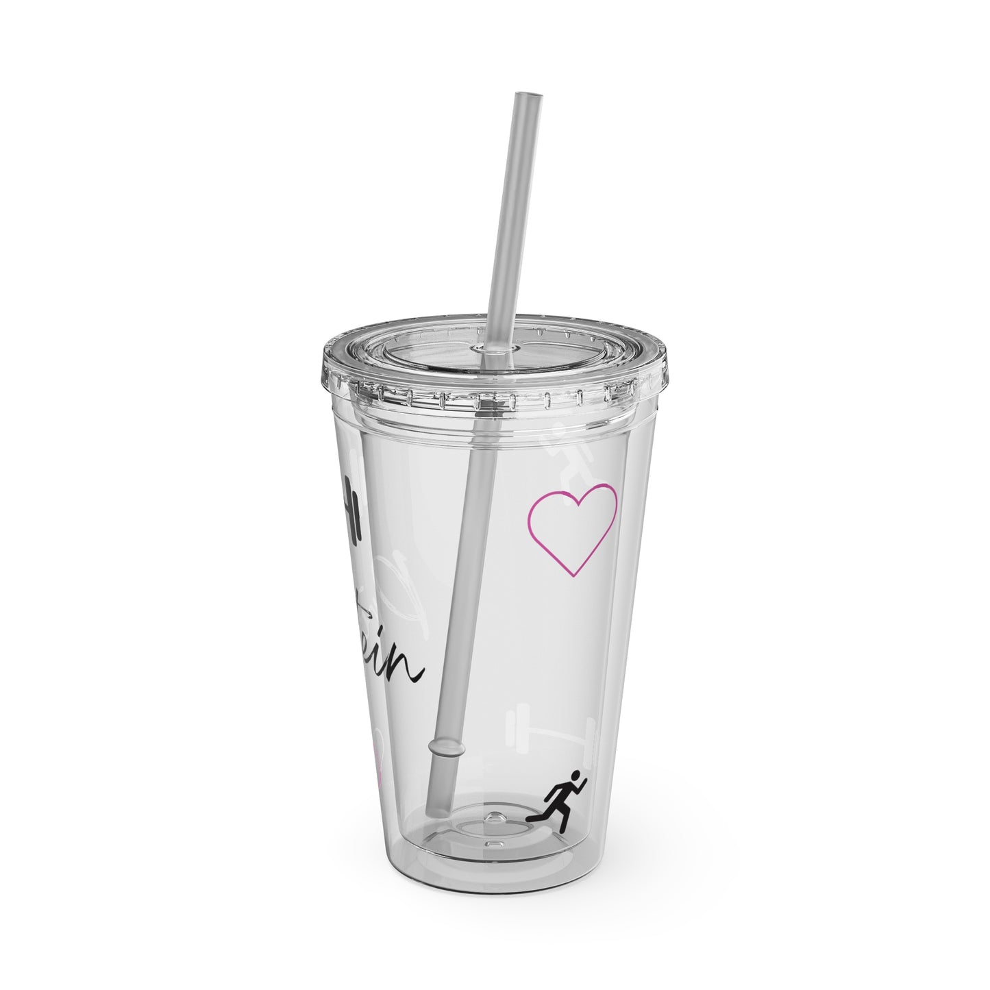 Jett Fuel Protein Shake Tumbler with Straw, 16oz