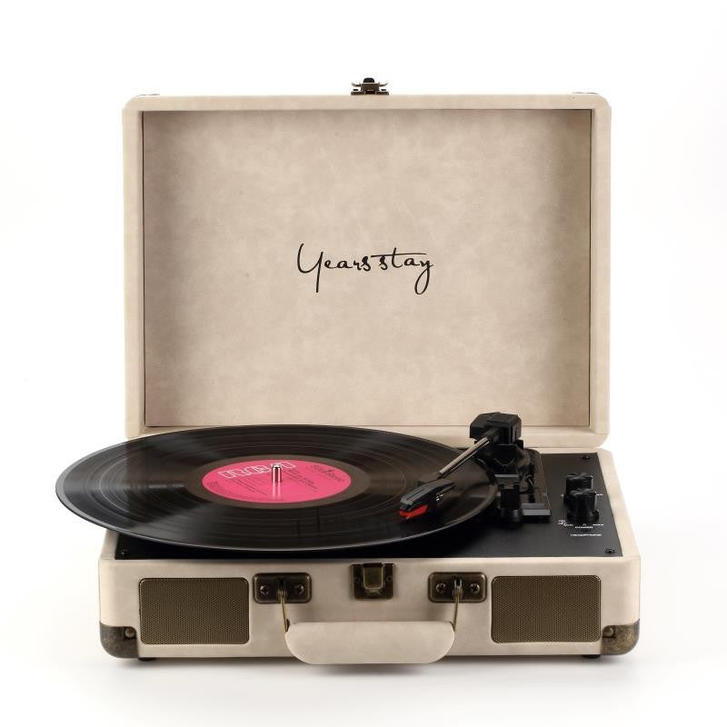 Leather Case Bluetooth Phonograph Turntable