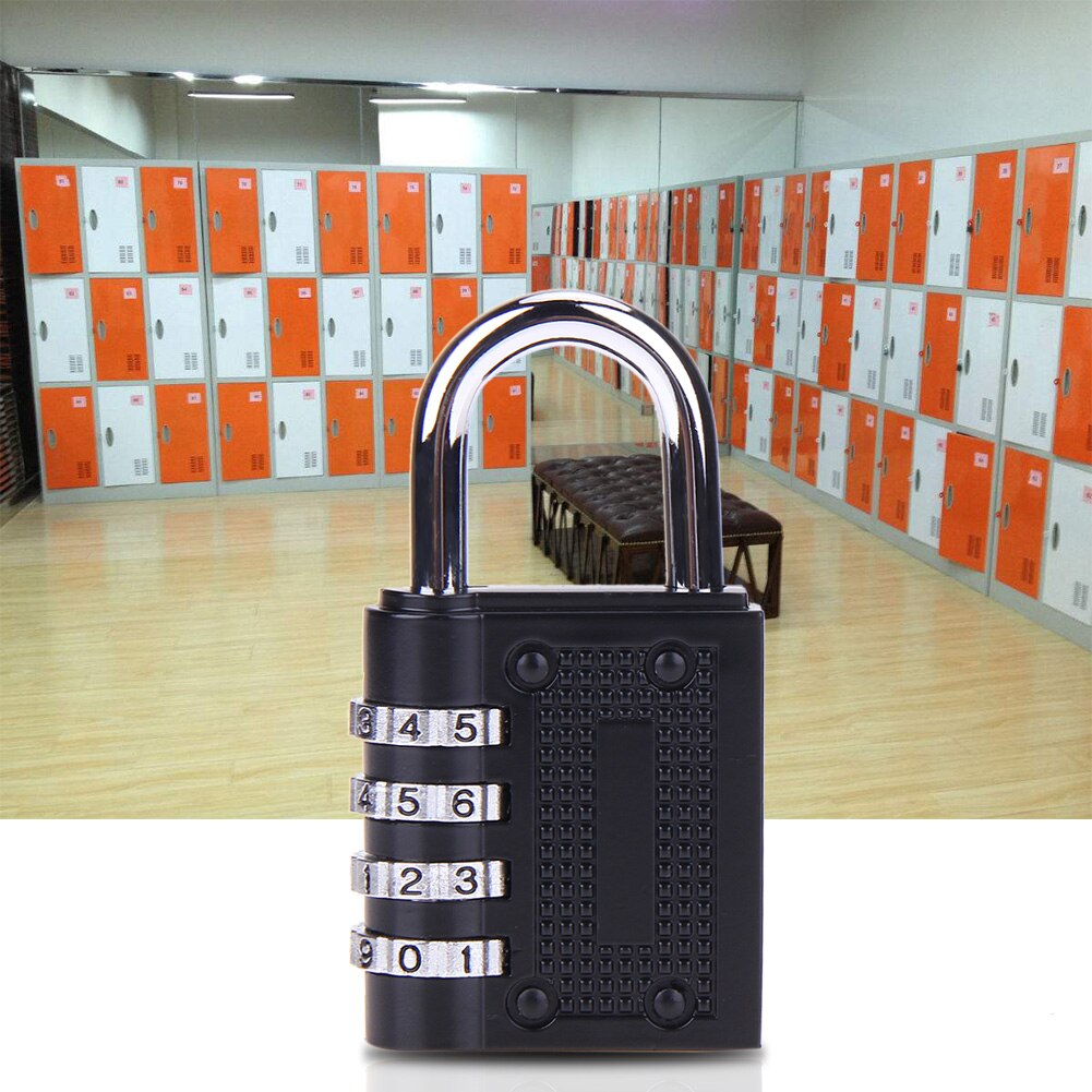 Combination Waterproof Universal Padlock for Luggage (Black)