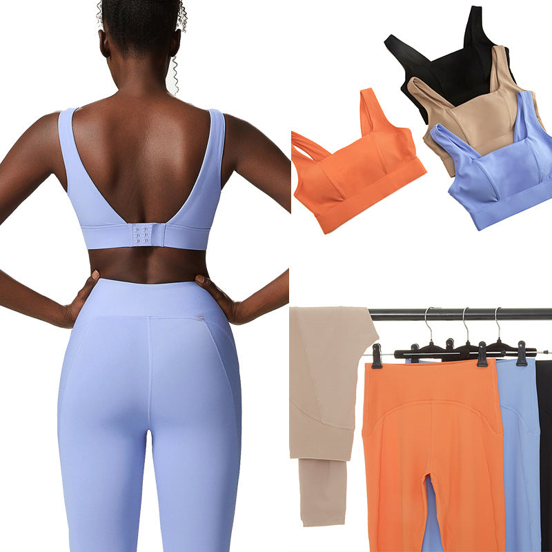 Women's Yoga/Exercise Crop Top and Pant Set (Multiple Colors)