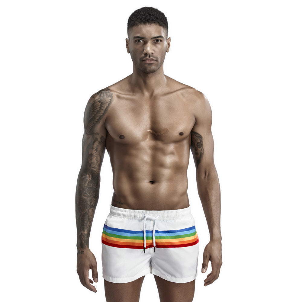 Men's Rainbow Bar Board Shorts (Multiple Colors)