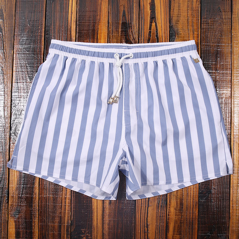 Men's Casual Striped Elastic Drawstring Waist w/Lining Swim Shorts (Multiple Colors/Patterns)