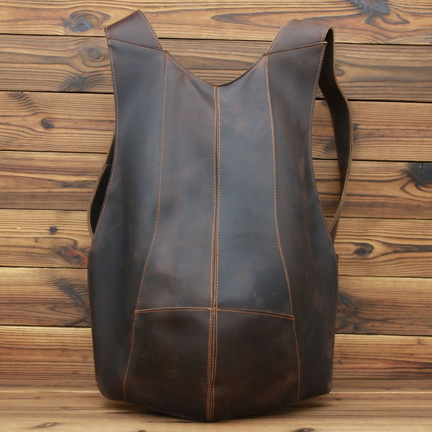 Retro Distressed Sleek Genuine Leather Backpack (Multiple Colors)