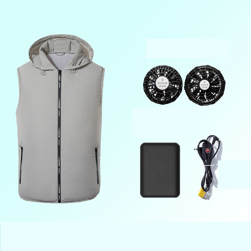 Air-conditioning Fan Clothing Cooling Men's Sun Protection Vest