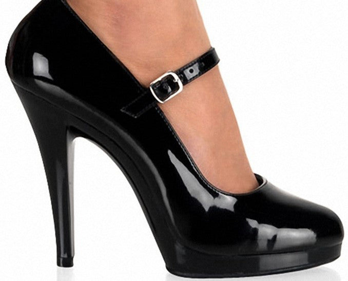 Mary Jane High Heels (Black)