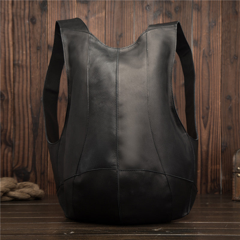 Retro Distressed Sleek Genuine Leather Backpack (Multiple Colors)