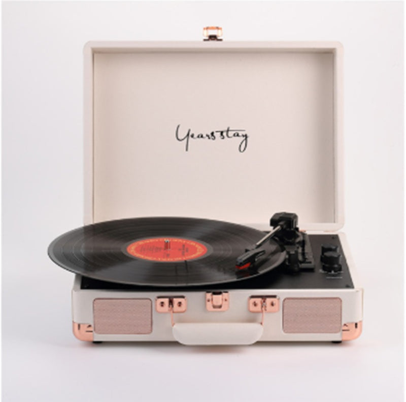 Leather Case Bluetooth Phonograph Turntable