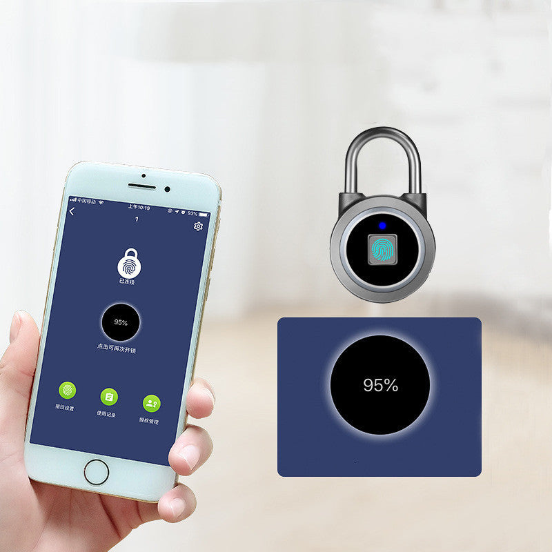 Chargeable Fingerprint Bluetooth Travel Padlock