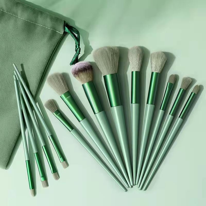 Cloth Bag Portable Travel Soft Hair Makeup Brush Set (Multiple Colors)