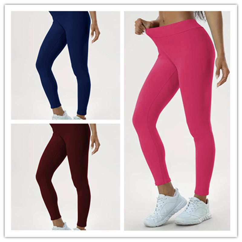 Women's Butt Enhancing Yoga Pants High Waist Lift High Elastic Tight Fitness Leggings (Multiple Colors)