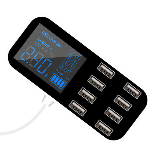 Display LED identification multi-port USB car charger